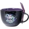 Silver Buffalo Nightmare Before Christmas Celestial Jack and Zero 24oz Ceramic Soup Mug with Spoon