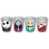 Silver Buffalo Nightmare Before Christmas Hack Bone Border Face 4pc Plastic Freeze Gel Mini Cup