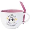 Silver Buffalo Nightmare Before Christmas Hail Pumpkin King 24oz Ceramic Soup Mug with Spoon(Nightmare Before Christmas)