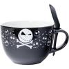 Silver Buffalo Nightmare Before Christmas Jack Cross Bones Boxed 24oz Ceramic Soup Mug with Spoon