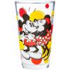 Silver Buffalo Pokemon Original Starters Feautirng Charmander, Squirtle, Bulbasaur, and Pikachu 4 Pack Pint Glass Set, 16 Ounces(Mickey and Minnie Kiss)