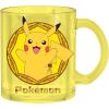 Silver Buffalo Pokémon Stained Glass Coffee Mug Featuring Pikachu, 17.5 Ounces