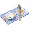 Silver Buffalo Rick and Morty Plant Portal Fall Ceramic Sushi Set with Dipping Sauce Dish and Matching Chopsticks(Care Bears Sushi and Ramen)