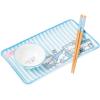 Silver Buffalo Rick and Morty Plant Portal Fall Ceramic Sushi Set with Dipping Sauce Dish and Matching Chopsticks(Cinnamoroll Polaroids)