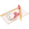 Silver Buffalo Rick and Morty Plant Portal Fall Ceramic Sushi Set with Dipping Sauce Dish and Matching Chopsticks(Cup of Noodles)