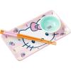 Silver Buffalo Rick and Morty Plant Portal Fall Ceramic Sushi Set with Dipping Sauce Dish and Matching Chopsticks(Hello Kitty Strawberries and Bows)