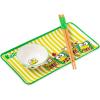 Silver Buffalo Rick and Morty Plant Portal Fall Ceramic Sushi Set with Dipping Sauce Dish and Matching Chopsticks(Keroppi Polaroids)