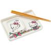 Silver Buffalo Rick and Morty Plant Portal Fall Ceramic Sushi Set with Dipping Sauce Dish and Matching Chopsticks(Sanrio Hello Kitty Treats)
