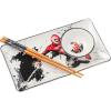 Silver Buffalo Rick and Morty Plant Portal Fall Ceramic Sushi Set with Dipping Sauce Dish and Matching Chopsticks(Spider-Man Spidey Painting)