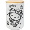Silver Buffalo Sanrio Hello Kitty Frankenstein Sculpted Ceramic Cookie Jar, 7” x 5.75” x 9.75”(Hello Kitty Mummy (Ceramic with Bamboo Lid))