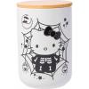 Silver Buffalo Sanrio Hello Kitty Frankenstein Sculpted Ceramic Cookie Jar, 7” x 5.75” x 9.75”(Hello Kitty Skeleton Black and White (Ceramic with Bamboo Lid))