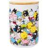 Silver Buffalo Sanrio Hello Kitty Frankenstein Sculpted Ceramic Cookie Jar, 7” x 5.75” x 9.75”(Hello Kitty and Friends (Ceramic with Bamboo Lid))