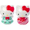 Silver Buffalo Sanrio Hello Kitty Halloween Ceramic Salt and Pepper Shaker Set, 5” L x 2” W x 3.5” H(Hello Kitty Frankenstein Poses)