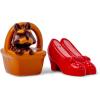 Silver Buffalo Sanrio Hello Kitty Halloween Ceramic Salt and Pepper Shaker Set, 5” L x 2” W x 3.5” H(Wizard of Oz Ruby)