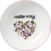 Silver Buffalo Sanrio Hello Kitty Leopard Heart Print Ceramic Dinner Pasta Bowl, 9 inches