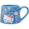 Silver Buffalo Sanrio Hello Kitty Spooky Halloween Glass Coffee Mug, 17.5 ounces(Sanrio Hello Kitty Back to School)