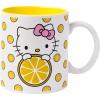 Silver Buffalo Sanrio Hello Kitty Spooky Halloween Glass Coffee Mug, 17.5 ounces(Sanrio Hello Kitty Lemon Slices)