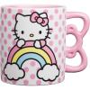 Silver Buffalo Sanrio Hello Kitty Spooky Halloween Glass Coffee Mug, 17.5 ounces(Sanrio Hello Kitty Rainbow Dots)