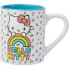 Silver Buffalo Sanrio Hello Kitty Spooky Halloween Glass Coffee Mug, 17.5 ounces(Sanrio Hello Kitty Rainbow Glitter)