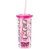 Silver Buffalo Sanrio Hello Kitty Zodiac Signs Iridescent Double Walled Tritan Water Bottle, 18 Ounces(Hello Kitty Expressions)