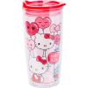 Silver Buffalo Sanrio Hello Kitty Zodiac Signs Iridescent Double Walled Tritan Water Bottle, 18 Ounces(Hello Kitty Love is in the Air)