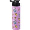 Silver Buffalo Sanrio Hello Kitty Zodiac Signs Iridescent Double Walled Tritan Water Bottle, 18 Ounces(Hello Kitty Pineapples and Lemonade)