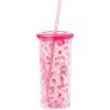 Silver Buffalo Sanrio Hello Kitty Zodiac Signs Iridescent Double Walled Tritan Water Bottle, 18 Ounces(My Melody Strawberry Love)