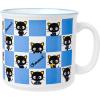 Silver Buffalo Sanrio Hello Kitty and Friends Chococat Checkered Pattern Ceramic Camper Mug, 20 Ounces(Chococat Checkered Pattern)
