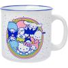 Silver Buffalo Sanrio Hello Kitty and Friends Chococat Checkered Pattern Ceramic Camper Mug, 20 Ounces(Hello Kitty and Friends)