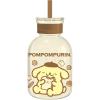 Silver Buffalo Sanrio Hello Kitty and Friends Featuring Cinnamoroll and Strawberries Plastic Pink Milk Carton Pitcher Bottle, 16.2 Ounces(Pompompurin Sandwiches)