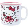 Silver Buffalo Sanrio Hello Kitty and Friends Gudetama Lazy Egg Sailing Ceramic Camper Mug, 20 Ounces(Hello Kitty Christmas Candy Canes)