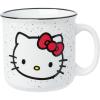 Silver Buffalo Sanrio Hello Kitty and Friends Gudetama Lazy Egg Sailing Ceramic Camper Mug, 20 Ounces(Hello Kitty Glitter Bow)