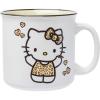Silver Buffalo Sanrio Hello Kitty and Friends Gudetama Lazy Egg Sailing Ceramic Camper Mug, 20 Ounces(Hello Kitty Leopard Outfit)