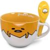 Silver Buffalo Sanrio The Many Emotions of Gudetama Lazy Egg Ceramic Mug, 20 Ounces(Sanrio Gudetama Close Up Boxed)