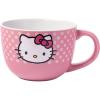 Silver Buffalo Sanrio’s Hello Kitty Face and Polka Dots Ceramic Soup Mug, 24-Ounces