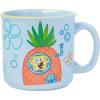 Silver Buffalo Spongebob Squarepants Who Lives in a Pineapple Under the Sea Ceramic Camper Mug, 20 Ounces