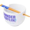 Silver Buffalo Star Wars Boba Fett Ceramic Ramen Noodle Rice Bowl with Chopsticks, Microwave Safe, 20 Ounces(The Office Dunder Mifflin)