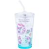 Silver Buffalo Star Wars Featuring Luke Skywalker, Princess Leia, Hans Solo, Chewbacca, Darth Vader, Stormtrooper, Boba Fett, and Death Star Pint Glass with Lid and Glass Straw, 16 Ounces(Hello Kitty and Friends)