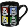 Silver Buffalo Star Wars Stormtrooper Expressions Ceramic Mug, 14 Ounces(14oz Stormtrooper Expressions)