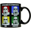 Silver Buffalo Star Wars Stormtrooper Expressions Ceramic Mug, 14 Ounces(20oz Stormtrooper Expressions)