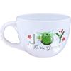Silver Buffalo Star Wars The Coffee is Strong In This One Ceramic Camper-Style Coffee Mug, 20-Ounces(Joy to the Galaxy)