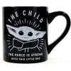 Silver Buffalo Star Wars The Coffee is Strong In This One Ceramic Camper-Style Coffee Mug, 20-Ounces(Mandalorian Force is Strong)