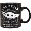Silver Buffalo Star Wars The Coffee is Strong In This One Ceramic Camper-Style Coffee Mug, 20-Ounces(The Force is Strong)