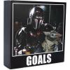 Silver Buffalo Star Wars the Mandalorian Goals 6″ x 6″ x 1.5″ Box Wall Sign
