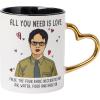 Silver Buffalo The Office Title Sign Ceramic Mug, 20 Ounce(Dwight Metallic Handled Mug)