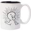 Silver Buffalo Wax Resist Ceramic Pottery Mug, 17 Ounces(17 Ounces)