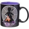 Silver Buffalo Wednesday Addams Give Me a Hand Ceramic Camper Mug, 20 Ounces(Wednesday Not Weird)