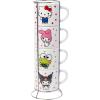 Silver Buffalo Winnie the Pooh 100 Acre Wood Destination 4-Pack Ceramic Mug Stack, 10-Ounces(Kitty and Friends)
