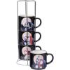 Silver Buffalo Winnie the Pooh 100 Acre Wood Destination 4-Pack Ceramic Mug Stack, 10-Ounces(Nightmare Before Christmas)
