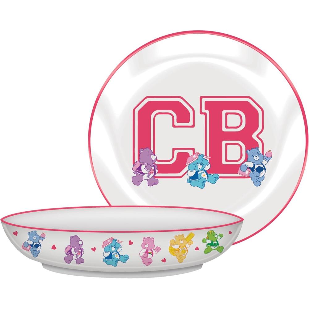 imageSilver Buffalo Care Bears High School Toss Pattern 9quot Coupe Ceramic Dinner Bowl